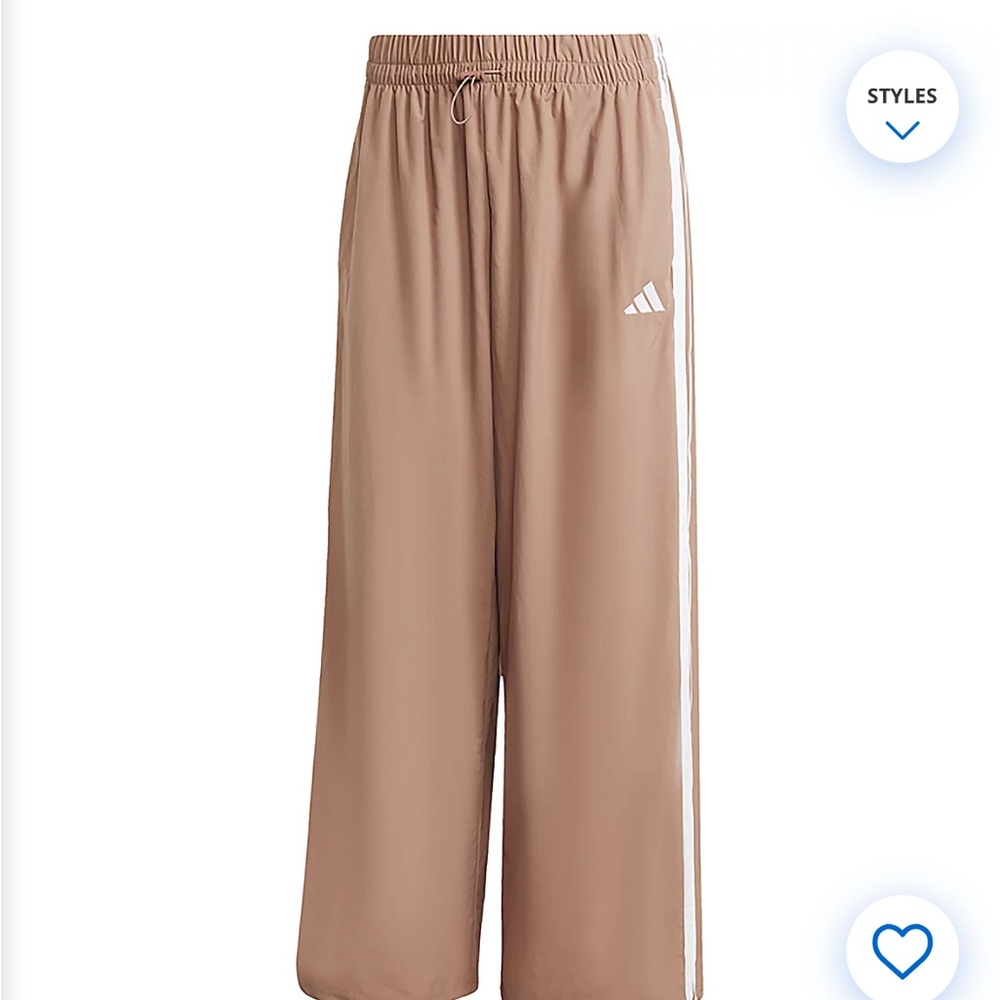 Adidas 3 stripe parachute pants